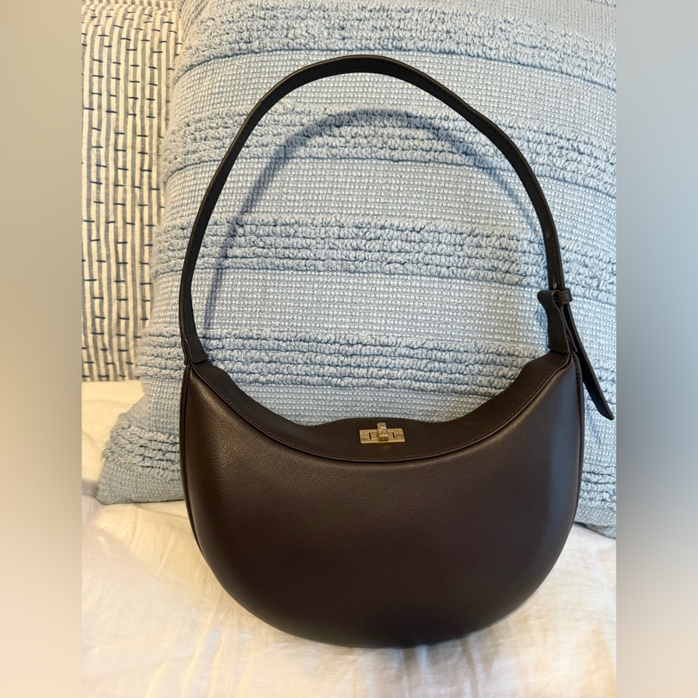 J McLaughlin Dark Brown Genuine Leather Purse